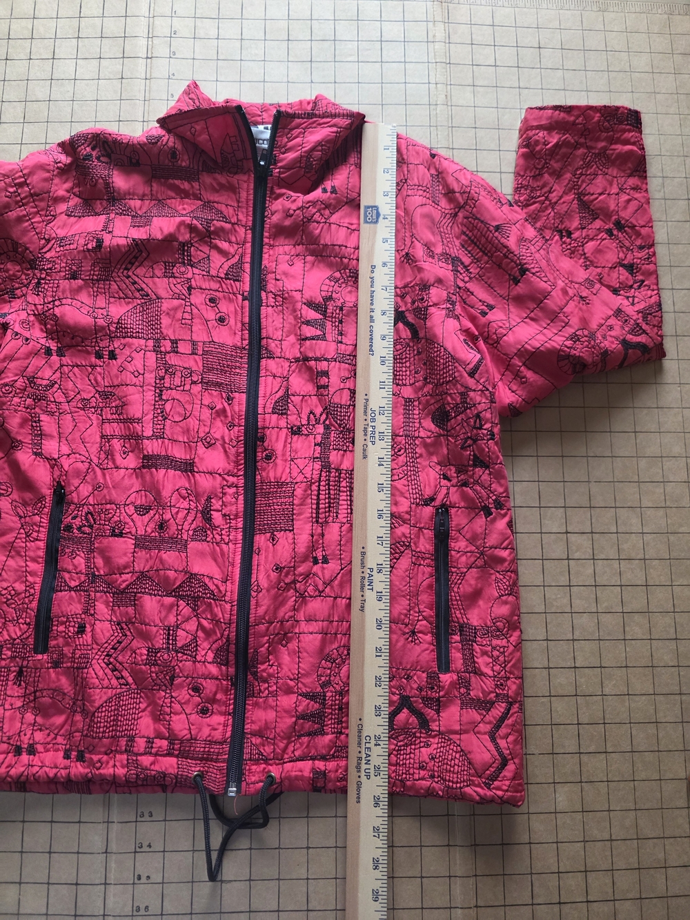 Chico’s 100% Silk Embroidered Abstract Jacket L Gallery Piece, Lightweight - Picture 8 of 12